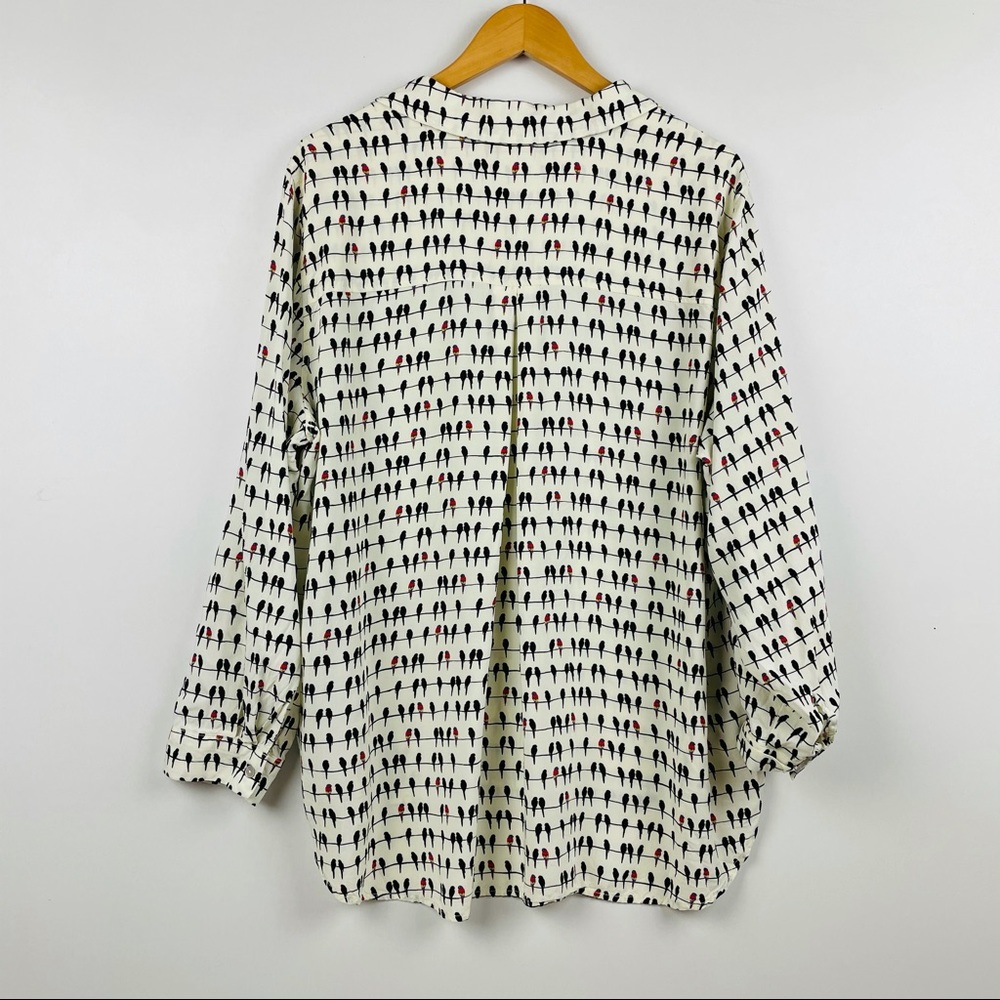 JANE & DELANCEY Birds on Wire Shirt 2X - Picture 6 of 6